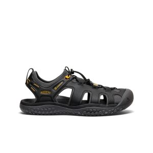 Men's SOLR Sandal | Black/Gold