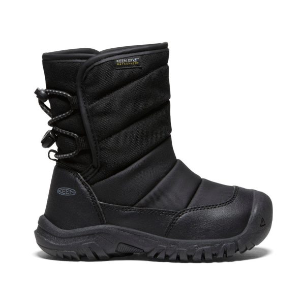 Little Kids' Puffrider Waterproof Winter Boot | Black/Steel Grey